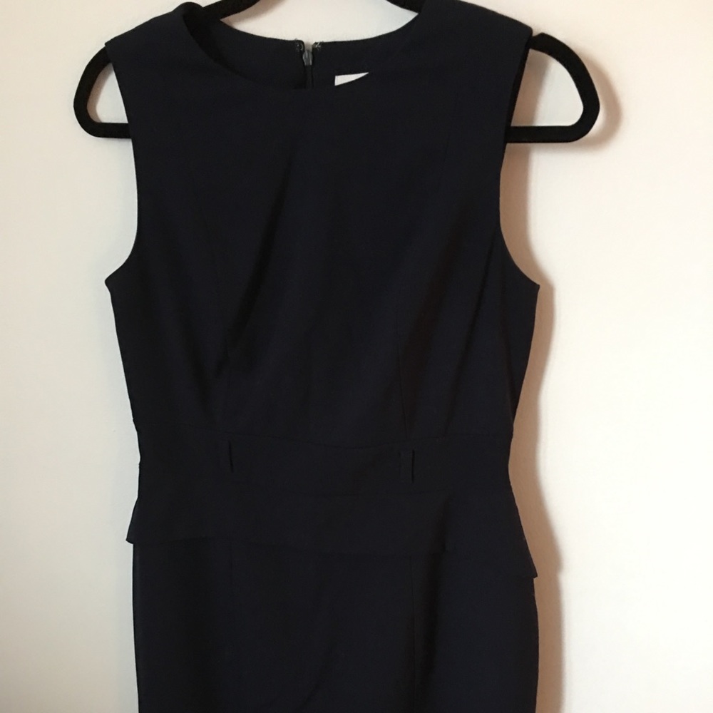 Navy Calvin Klein peplum sheath, size 8